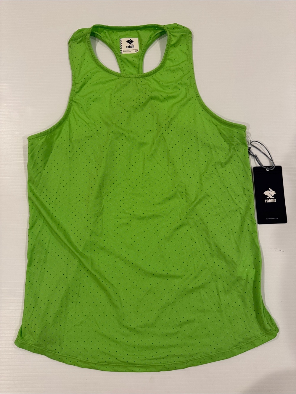 rabbit Ice Perf Tank Jasmine Green Womens Small NWT!